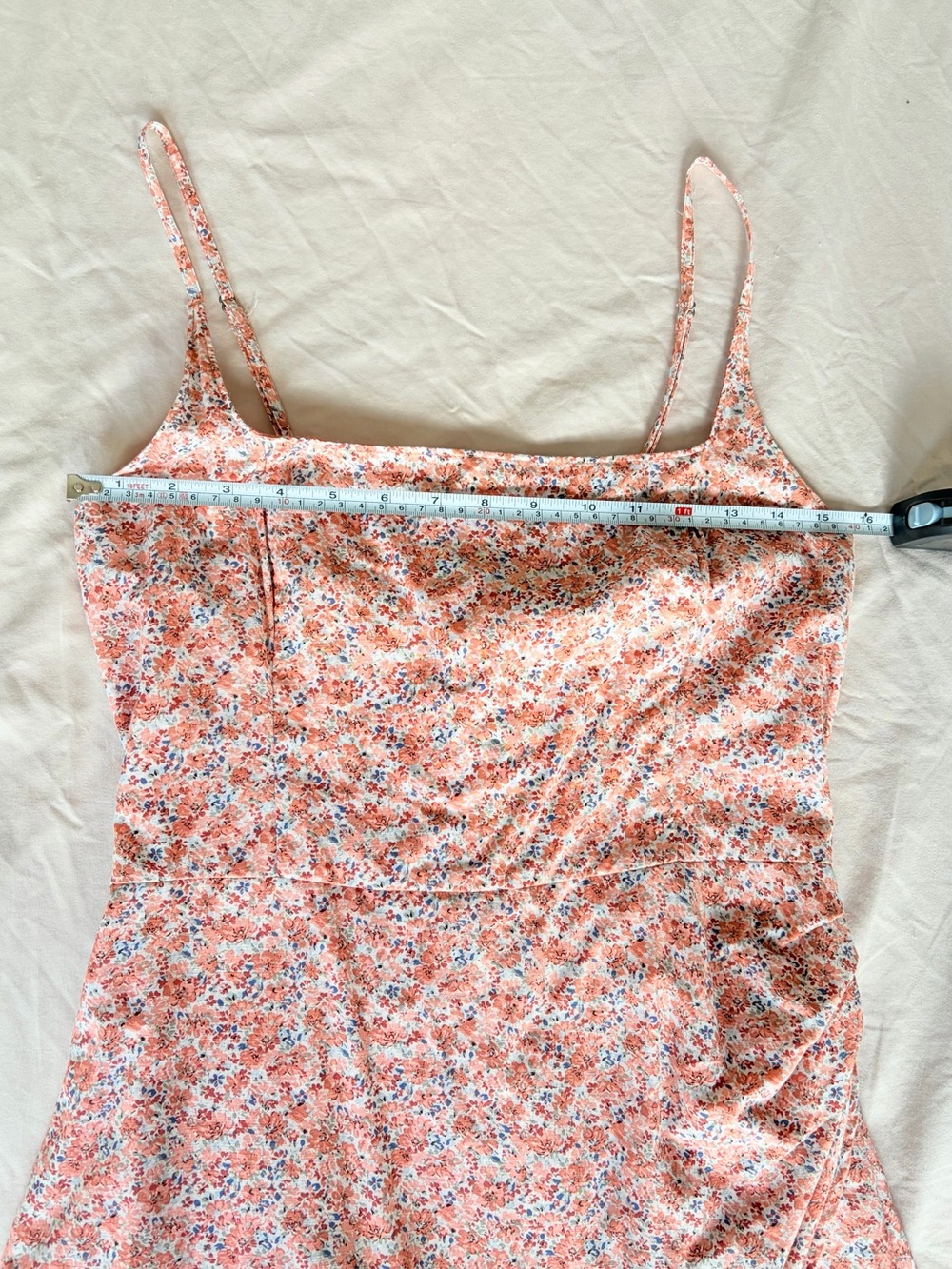 Abercrombie & Fitch Floral Pink Mini Wrap Dress 🌸 Cottagecore Coquette Preppy M - Picture 7 of 9
